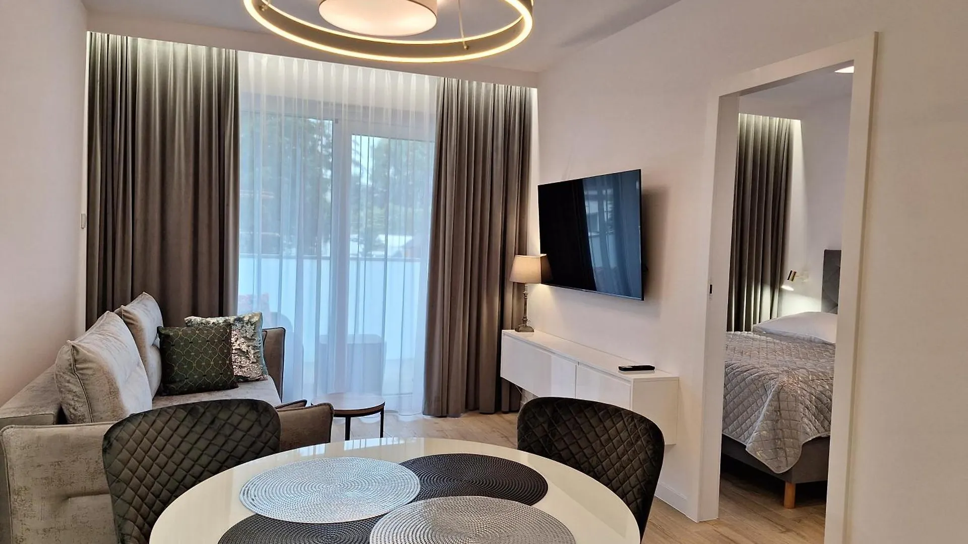 Modern White Kollataja 7A Apartment Kolobrzeg Poland